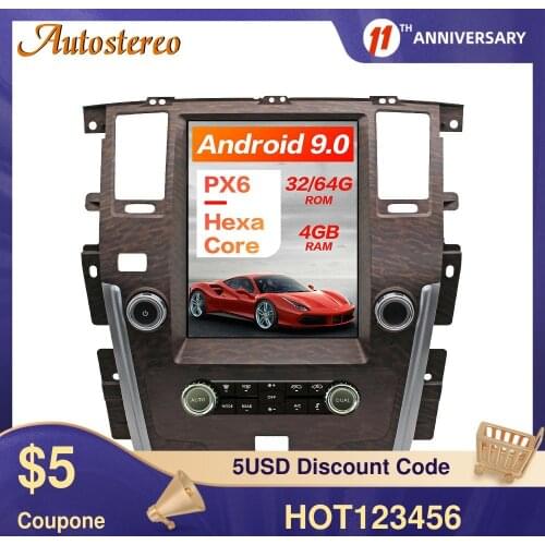 Digital Cluster Virtual Cockpit Android 9.0 For Nissan Patrol Y62 Car GPS Navigation Tesla Screen Multimedia Player Auto Stereo