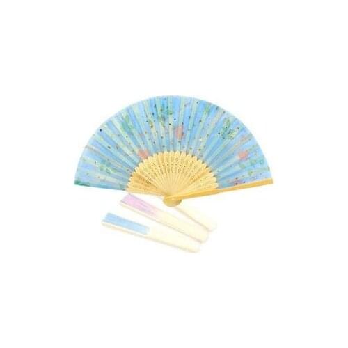 Art Handmade Flower Chinese Fans folding Bamboo Hand Fan