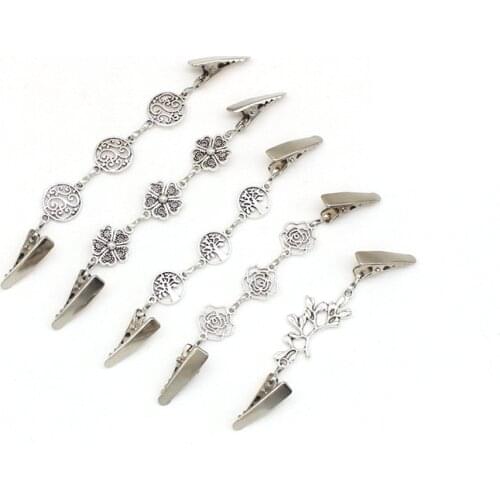 European and American Retro Clothing Clip Shawl Scarf Buckle Cardigan Lacing Clip for Women