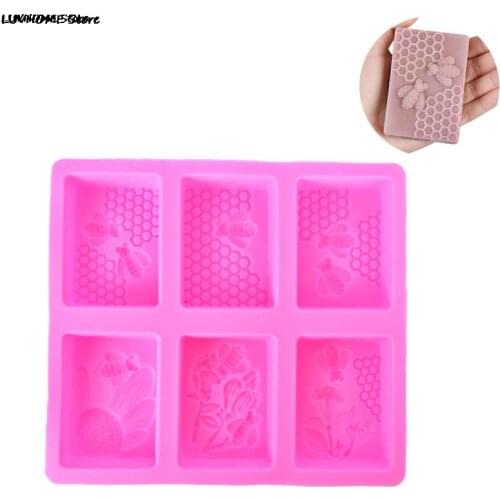 Honey Bee Silicone Soap Mold diy Handmade Craft 3D Soap Mold Silicone Soap Molds For Soap Making