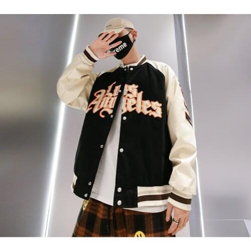 2021 New Spring&Autumn Embroidery Baseball Jacket Womens Coat Mens Couple Bomber Unisex Boyfriend Style Varsity Hiphop Street
