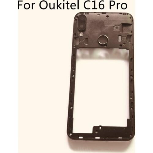OUKITEL C16 Pro Used Back Frame Shell Case + Camera Glass Lens For OUKITEL C16 Pro MT6761P 5.71" 720*1520 Free Shipping