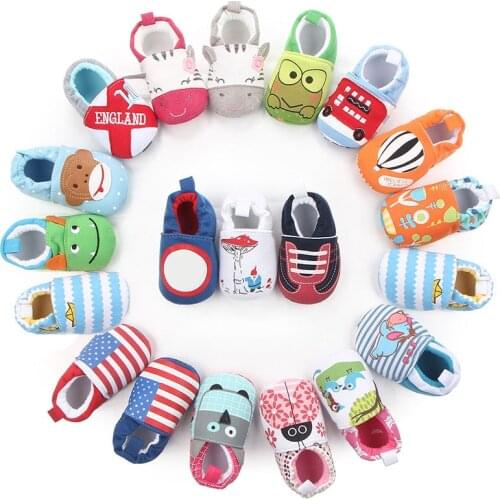 Brand New Toddler Newborn Baby Boys Girls Animal Crib Shoes Infant Cartoon Soft Sole Non-slip Cute Warm Animal Baby Shoes