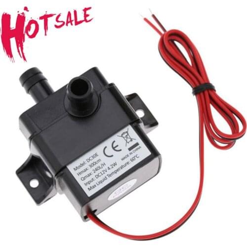 Black DC 12V 240L/H Ultra Quiet Brushless Motor Submersible Pool Water Pump Submersible Water Pump Waterproof Flow Rate Pump