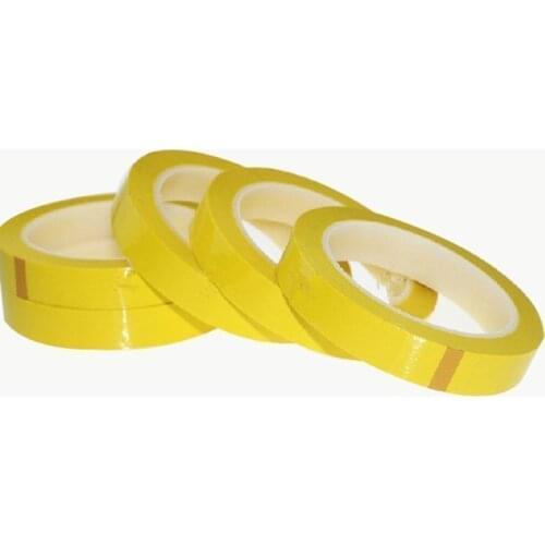 5pcs/lot 66 Meter Dark yellow Mara tape PET transformer battery gas coil insulated polyester high temperature tape