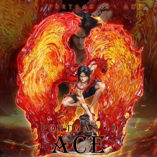 Hot Japanese Anime Figure Fire Fist Ice Rise From The Ashes Pvc Hand Office Aberdeen Decoration Model Collection Cool Toys