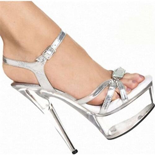 Rncksi Dance New Women Shoes 15cm High Heel Pole Dance Platforms Star Model Sexy Sandals Night Club Party Wedding Dress Sandals