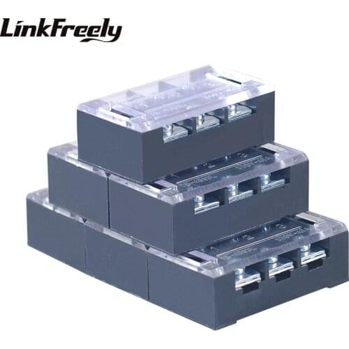 TB2503 10pcs Dual Row Screw Terminal Block Strip 3P 25A /600V Electric Wire Connector Terminal Fast Crimp TB 15A 45A Terminals