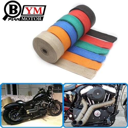 10m*5cm*1.5mm Heat Wrap Exhaust Manifold Downpipe Cable Ties for Car Motorcycle Glass Fiber Insulating Clothes