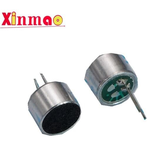 10pcs 6*5mm MIC Capsule Electret Condenser Pickup Microphone 52DB Tape pin Mitophone 6050 Electret Sensitivity 56-58 Hot