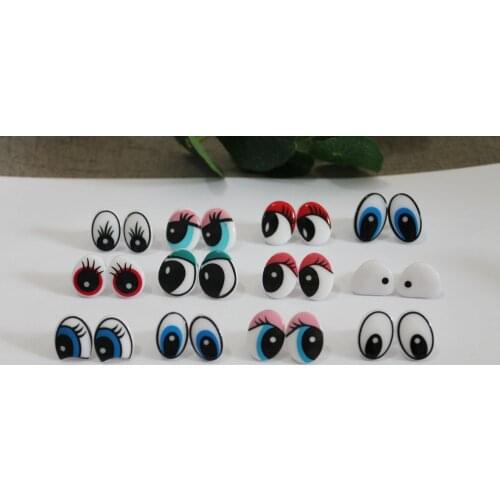 24pcs/lot mix styles cartoon plastic safety toy eyes & washer for diy plush doll---12 styles option