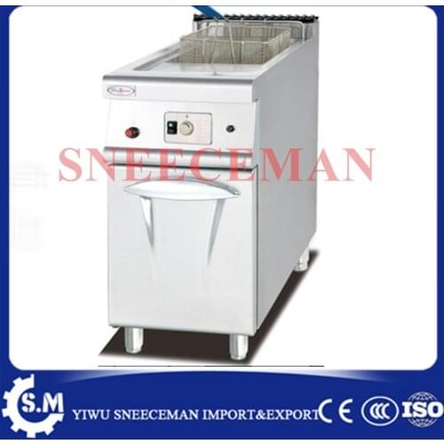 28L Vertical electric fryer with cabinet commercial stainless steel frying pan