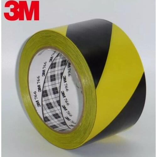 3M471 floor tape PVC waterproof floor warning tape zebra logo tape Yellow Black Color for Highway traffic 108ft