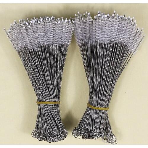 Free shipping 100pcs Straw Cleaning Brushes Round Pipe Cleaning Wire Brush Cleaning Brushes 17.5cm fit for 6mm diameter straws