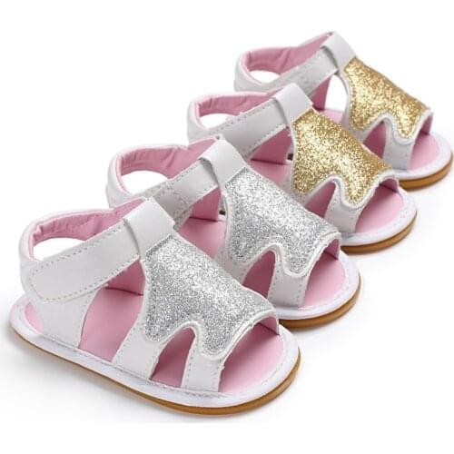 Baby Girls Shoes Toddler Newborn Baby Shoes Princess Baby Soft Sole Anti-Slip Baby Girls First Walkers