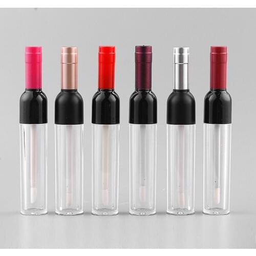 5mL Empty Lipgloss Tubes Bottles Wholesale Lip gloss Tubes Lipstick Bottle Winebottle Lip Tubes Lip Bottle Makeup Package