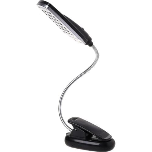 Flexible USB/Battery Power 28 LED Bulbs Light Clip-on Bed Table Lamp New L4MB