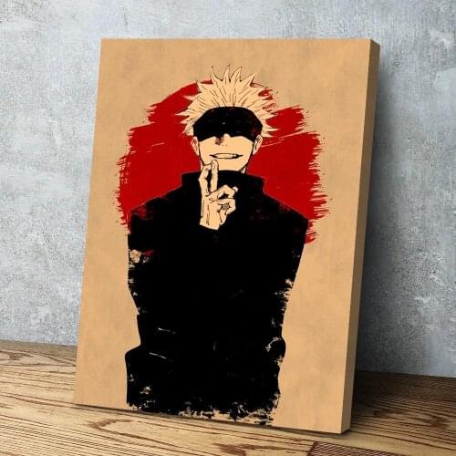 Hd Printed Anime Jujutsu Kaisen Canvas Painting Gojo Satoru Poster Home Decoration Wall Art Picture For Bedroom Modular Framed