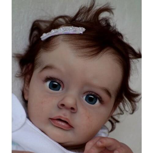 NPK 21inch Reborn Doll Kit Limited Pouplar Edition Chloe Lifelike Soft Touch unfinished doll Parts
