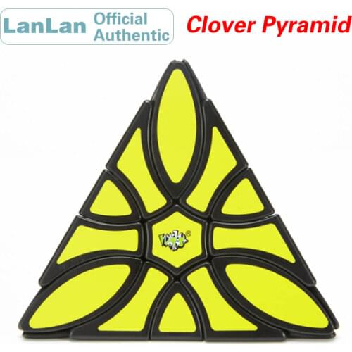 LanLan Clover Pyramid Magic Cube 3x3x3 Speed Puzzle Antistress Educational Toys For Children