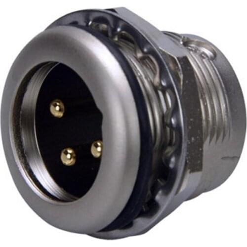 Wholesale 50pcs/lot XLR 3Pin Senior waterproof xlr male socket NC3MPR-HD 3pin use for NC3FX-HD