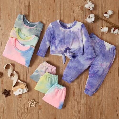 PatPat Baby Unisex Tie Dye Sets