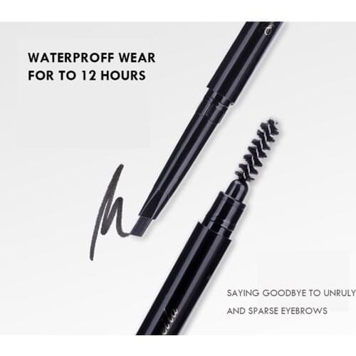 Eyebrow Enhancer With Stencil Eyes Make Up Tools Cosmetics Natural Long Lasting Paint Waterproof Black Eyebrow Pencileup