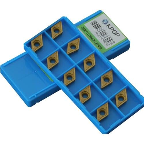 DCMT11T304 PS DCMT11T302 Groove Profile Coated Carbide Cermet Turning Inserts CNC Lathe Tools DCMT