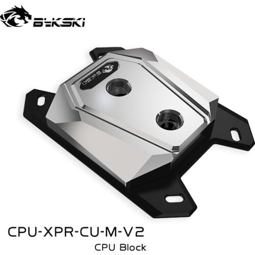 Bykski CPU Water Cooling Radiator Block use for AMD RYZEN3000 AM3/AM3+/AM4 X570 / Copper Block Cooled Radiator