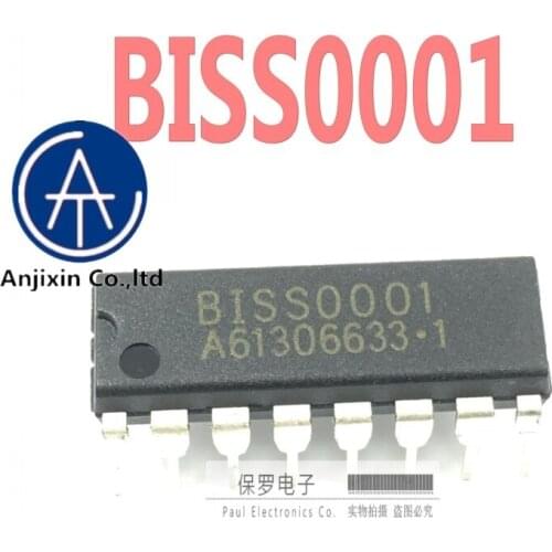 10pcs 100% orginal new BISS0001 DIP-16 human body sensor infrared sensor signal processor chip alarm real stock