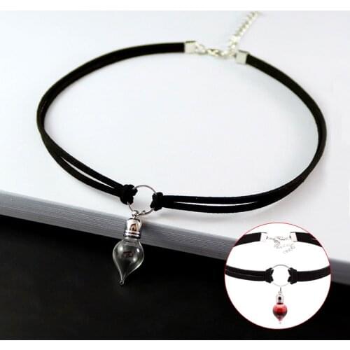 2PCS Round Bulb Vials Pendant With Screw Cap Perfume Bottle Necklace Wishing Necklace Fashion Jewelry