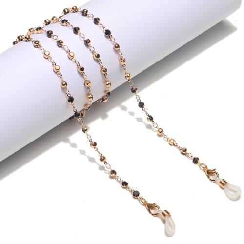 2020 Crystal fashion Women Gold Color sunglasses chain Chic mask chain holder glasses accessories bijoux femme