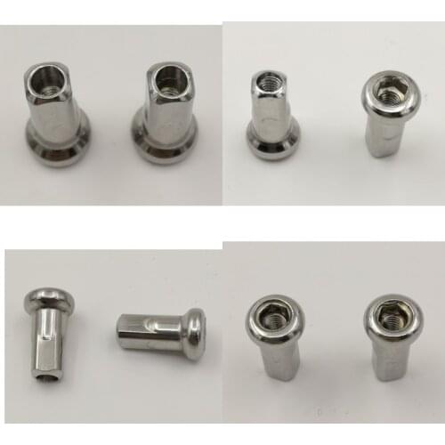 8 G 4.0 mm Diameter Nipples Lighting Sliver Color 304 Stainless Steel Material Motocross Wheel Spoke Nipples 40 Pieces A Lot