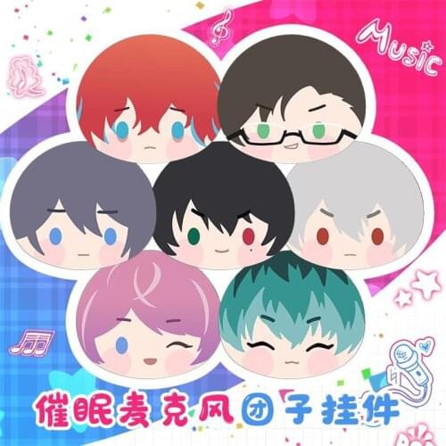 Anime Division Rap Battle Hypnosis Mic Plush Doll Keychain Cartoon Dango Yamada Ichiro Pendant Cute Toys Keyring Birthday Gifts