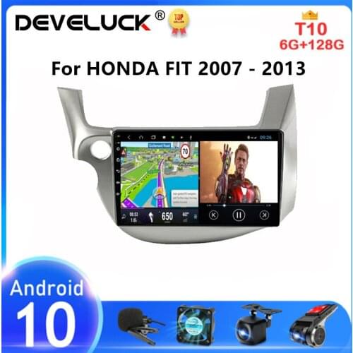 Android 10 2 din Car Radio For HONDA FIT JAZZ 2007-2013 Multimedia Video Player Navigation GPS 4G Net Carplay RDS Car Stereo DVD