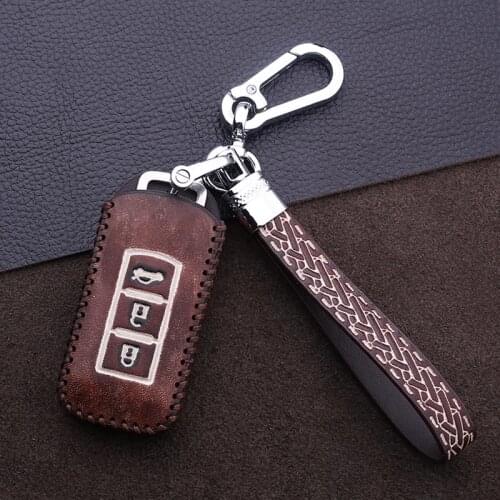 Car Accessories 3Button Smart Key Case Cover For Mitsubishi Outlander Lancer Pajero Sport ASX Car Styling