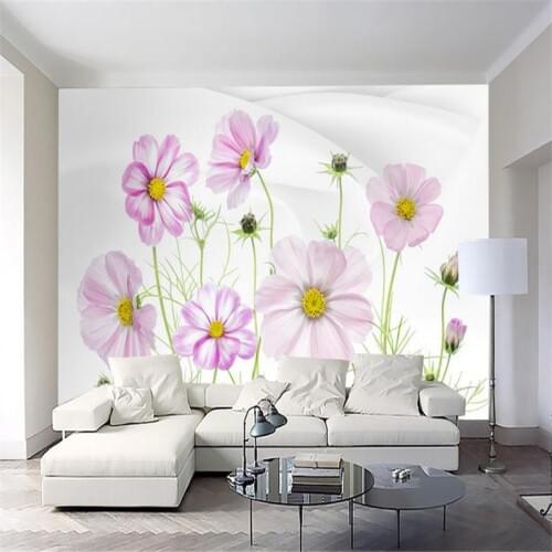 Flower Wallpaper 3 d Custom Modern Photo Wallpaper Large Study Kitchen Living Room Decor Bedroom Background Wall Pper Wall Mural