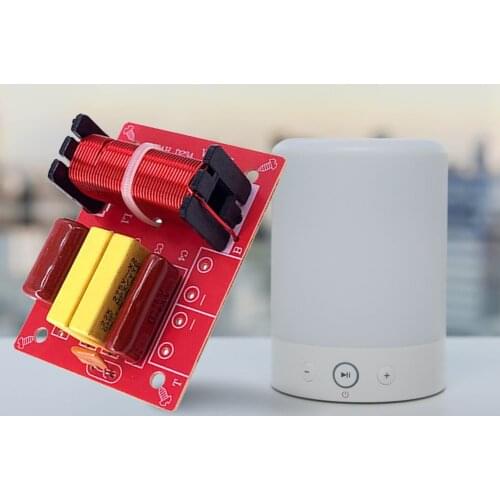 Audio Speaker Frequency Divider Full Range Treble Bass 80W 2 Way Crossover Audio Filters HiFi Speaker Dual Crossover