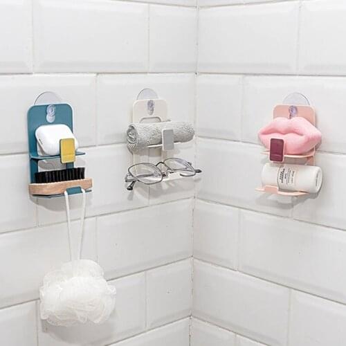 Double Layer Sink Drain Rack Sponge Storage Holder Punch-free Kitchen Sink Soap Rack Bathroom Accessories