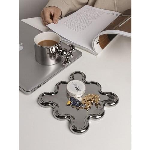 Ceramic Coffee Cup Ball Handle Coffee Cup And Saucer Set Heat Resistant Water Cups Personality Office Home Afternoon Tea Mug