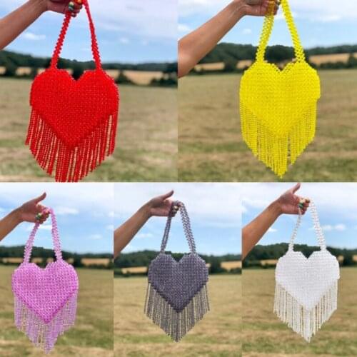 Luxury Fashion women tassel evening bags diamonds beaded clutch wedding purse shoulder party laides case purse