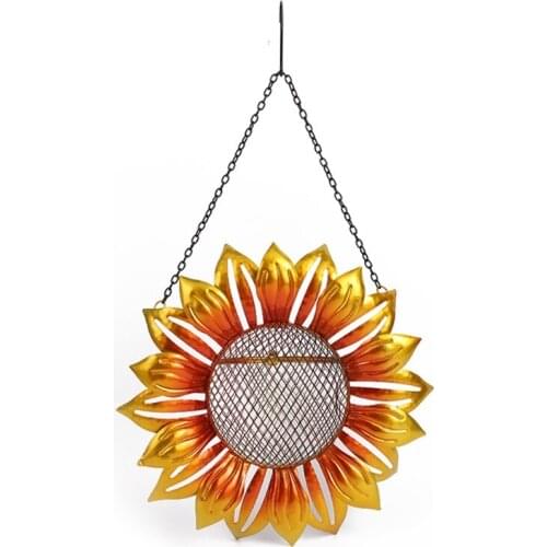 Bird Feeders for Outdoors Sunflower Bird Feeder Hummingbirds Bluebird Oriole Feeders Metal Wild Bird Seed Feeder Decor