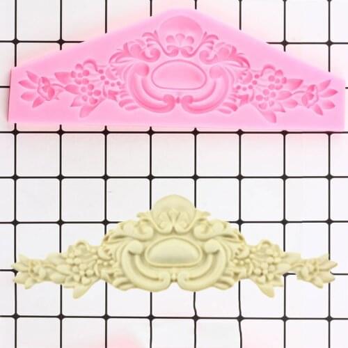 Crown Relief Silicone Mols Cake Border Lace Fondant Cake Decorating Tools Candy Resin Clay Chocolate Gumpaste Mould Baking