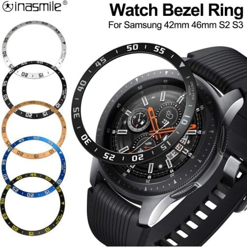 Metal Bezel Ring Styling For Samsung Galaxy Watch 46mm 42mm Frontier/Classic Case For Samsung Gear S2 S3 sport Watch Case cover