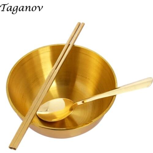 Pure copper Tableware copper top grade gold Dinnerware Sets home Health nutrition cutlery best gifts for family kids cutlery set