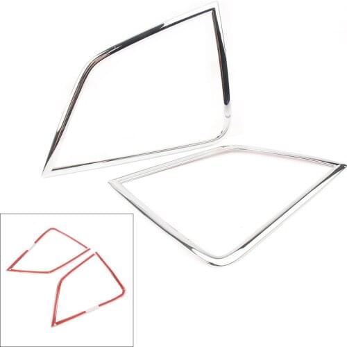 Front Fog Light Lamp Cover Trim For Mitsubishi Eclipse Cross 2018 2PCS Chrome ABS Plastic Auto Car Accessories