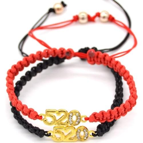 New Hot Fashion Adjustable Wax Rope Love Charms Bracelets & Bangles Handmade Jewelry For Couple Lover Gift