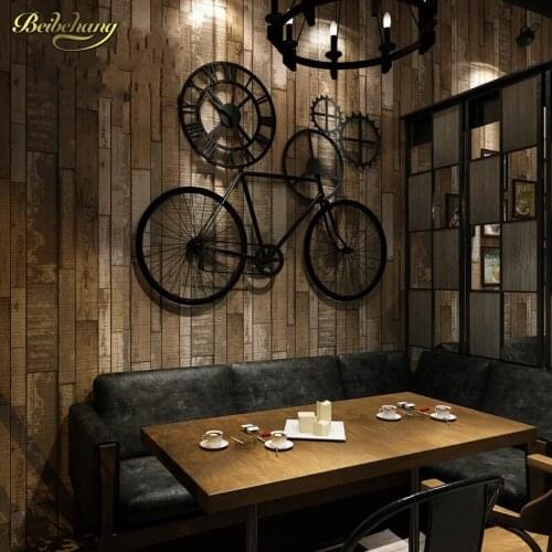 Beibehang American Retro Imitation Wooden Waterproof Wallpapers Living Room Bedroom Background Wall Full House Wallpaper