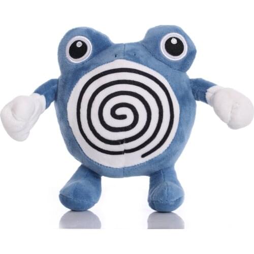 18cm TAKARA TOMY Pokemon Poliwhirl Plush Toys Soft Stuffed Animals Toys Gifts for Children Kids