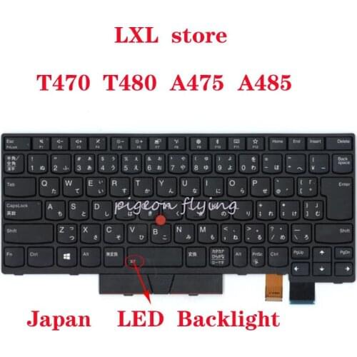Apply to Thinkpad T470 T480 A475 A485 laptop Keyboard Japan LED Backlight FRU 01HX529 01HX489 01HX449 Original test100